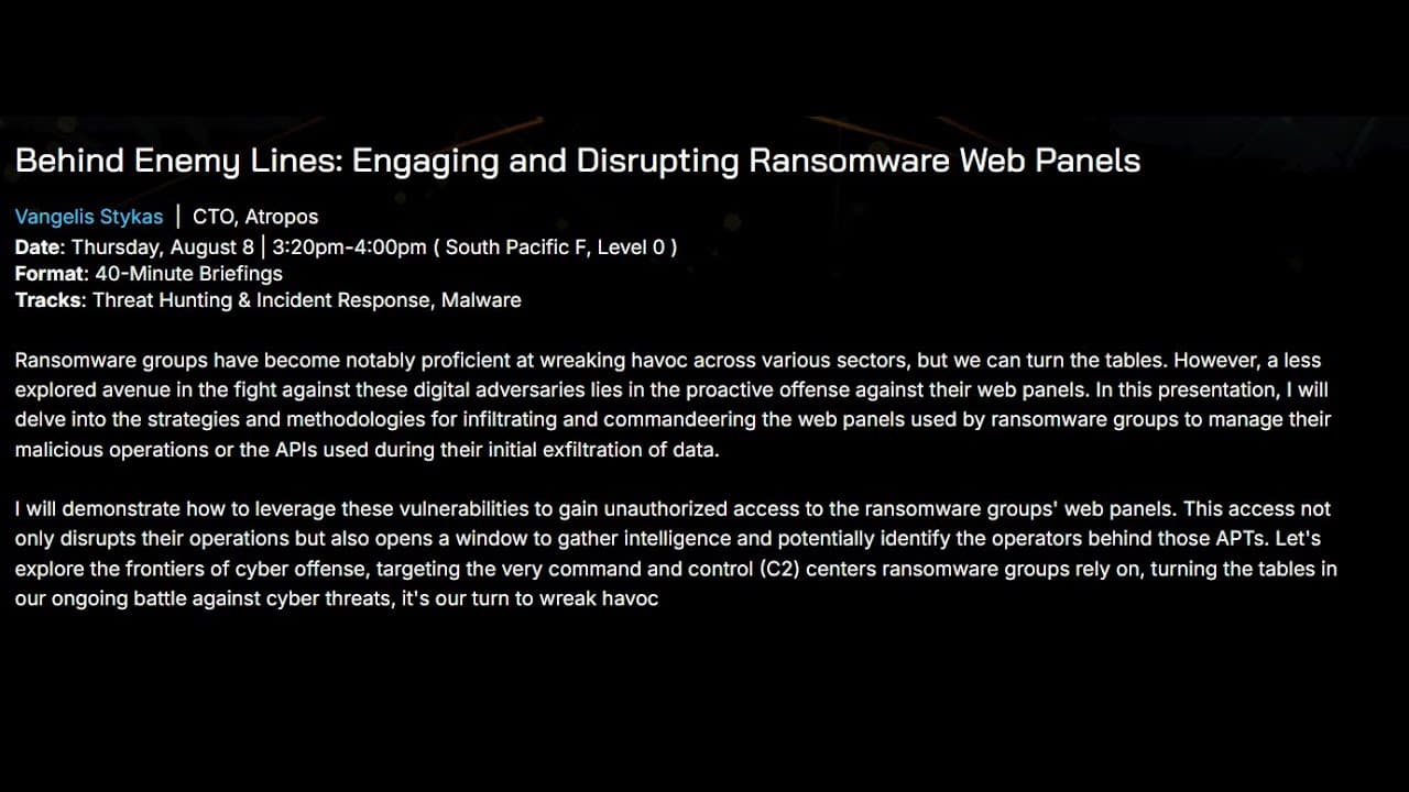 Behind Enemy Lines: Engaging and Disrupting Ransomware Web Panels