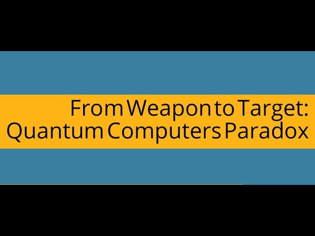 From Weapon to Target: Quantum Computers Paradox