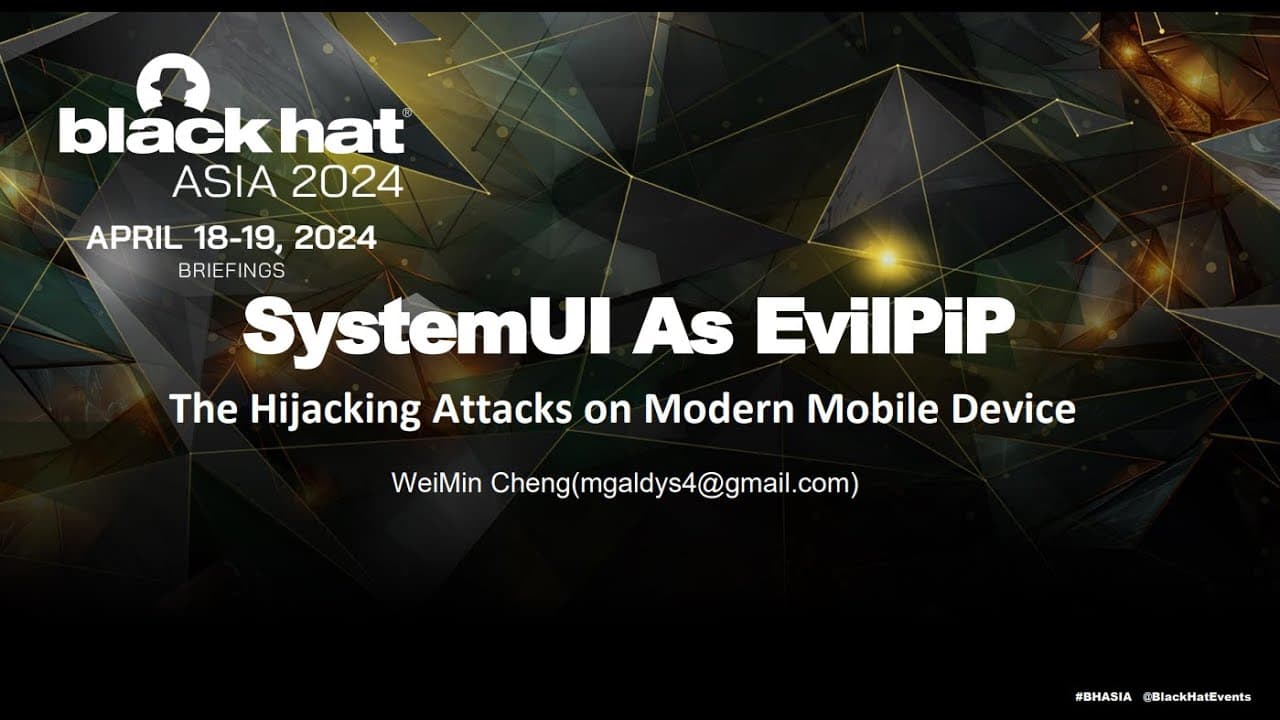 SystemUI As EvilPIP: The Hijacking Attacks on Modern Mobile Device