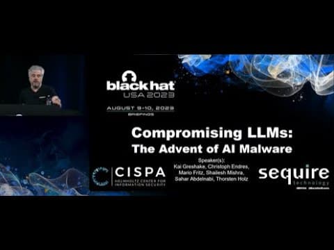 Compromising LLMs: The Advent of AI Malware