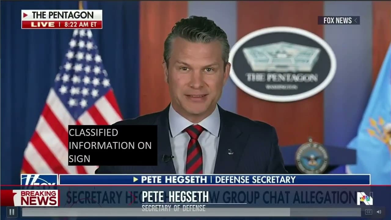 We are currently clean on OPSEC: The Signalgate Saga