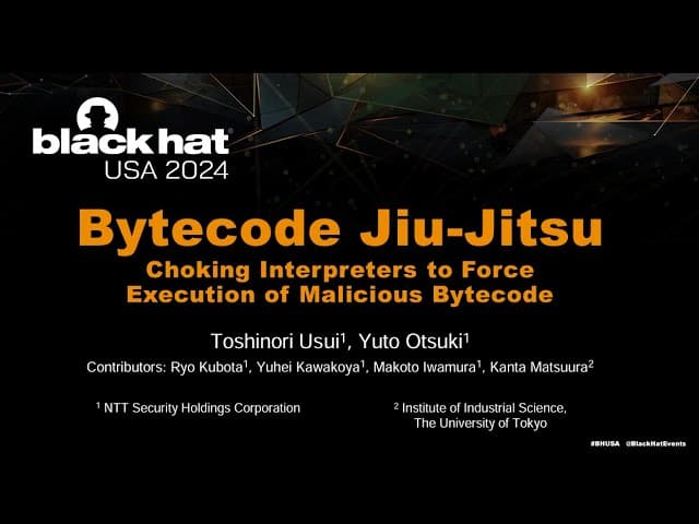 Bytecode Jiu-Jitsu: Choking Interpreters to Force Execution of Malicious Bytecode