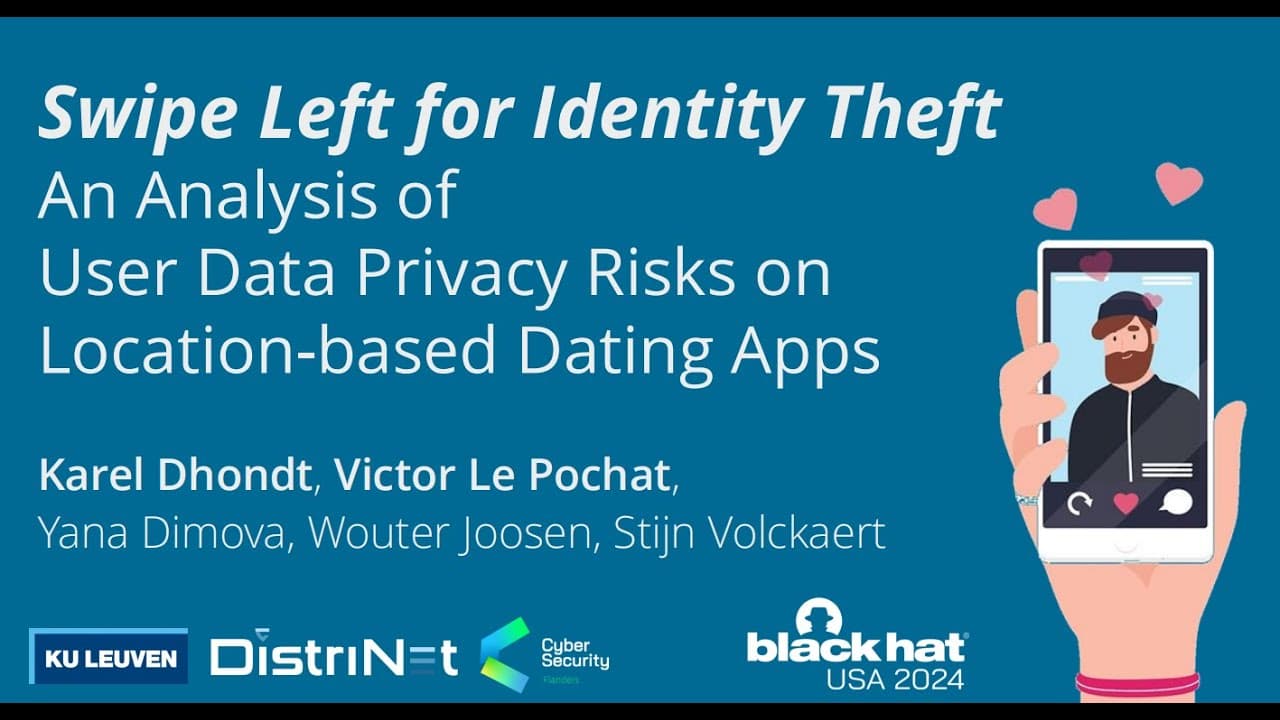 Swipe Left for Identity Theft: An Analysis of User Data Privacy Risks on Location-based Dating Apps