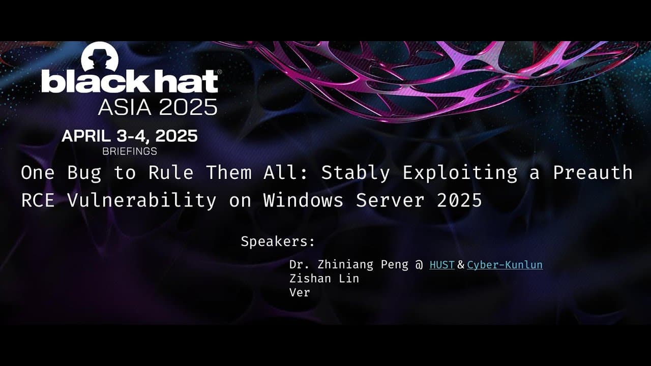 One Bug to Rule Them All: Stably Exploiting a Preauth RCE Vulnerability on Windows Server 2025