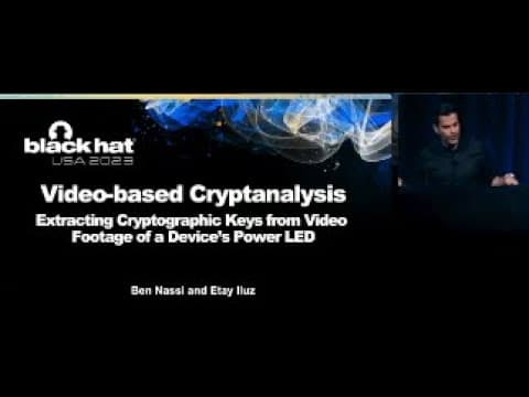 Video-based Cryptanalysis: Extracting Cryptographic Keys from Video Footage of a Device's Power LED