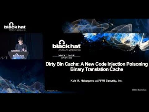 Dirty Bin Cache: A New Code Injection Poisoning Binary Translation Cache