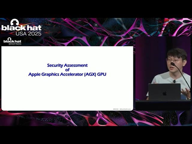 "Dead Pixel Detected" - A Security Assessment of Apple's Graphics Subsystem