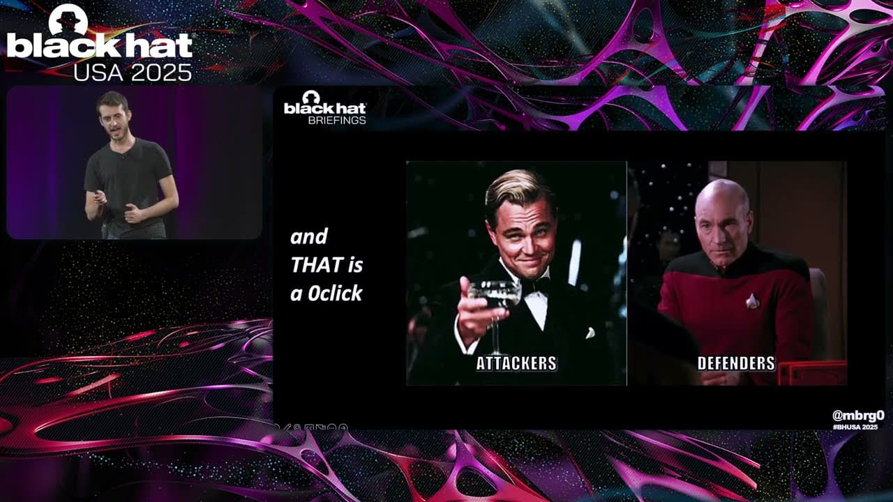 Black Hat USA 2025 | AI Enterprise Compromise - 0click Exploit Methods