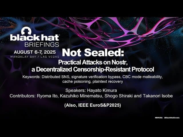 Not Sealed: Practical Attacks on Nostr, a Decentralized Censorship-Resistant Protocol