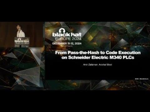 From Pass-the-Hash to Code Execution on Schneider Electric M340 PLCs