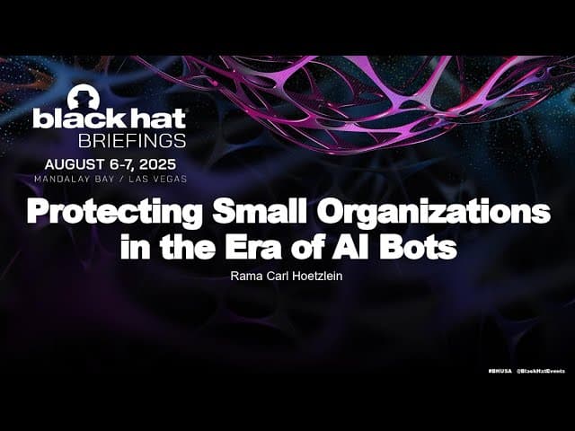 Protecting Small Organizations in the Era of AI Bots