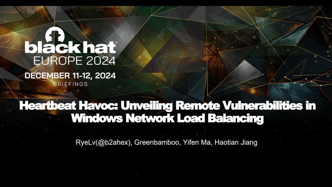 Heartbeat Havoc: Unveiling Remote Vulnerabilities in Windows Network Load Balancing