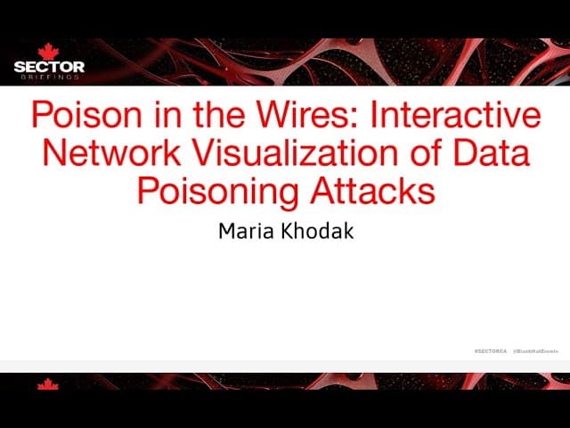 Poison in the Wires: Interactive Network Visualization of Data Poisoning Attacks