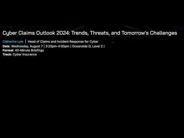 Cyber Claims Outlook 2024: Trends, Threats, and Tomorrow's Challenges
