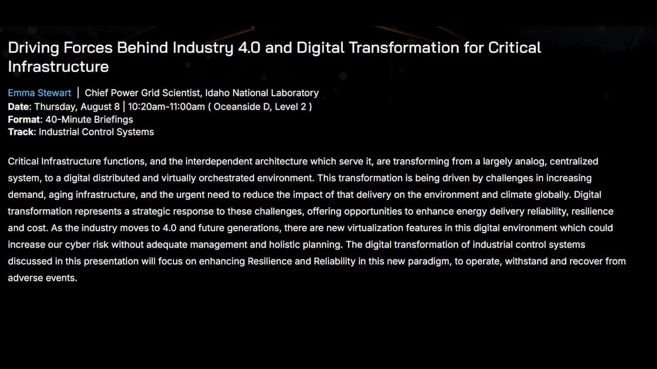 Driving Forces Behind Industry 4.0 and Digital Transformation for Critical Infrastructure