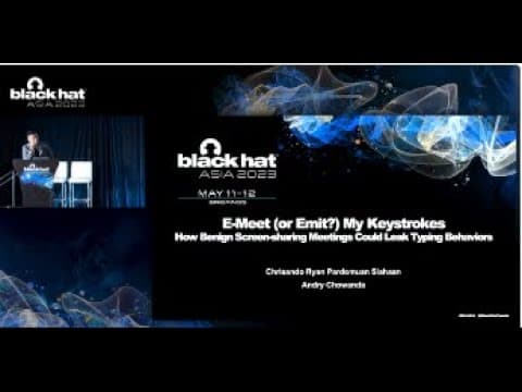 E-Meet (or Emit)? My Keystrokes: How Benign Screen-sharing Meetings Could Leak Typing Behaviors