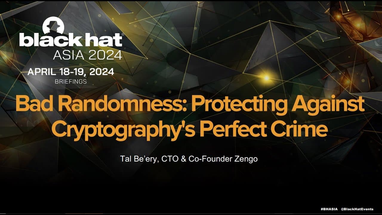 Bad Randomness: Protecting Against Cryptography's Perfect Crime