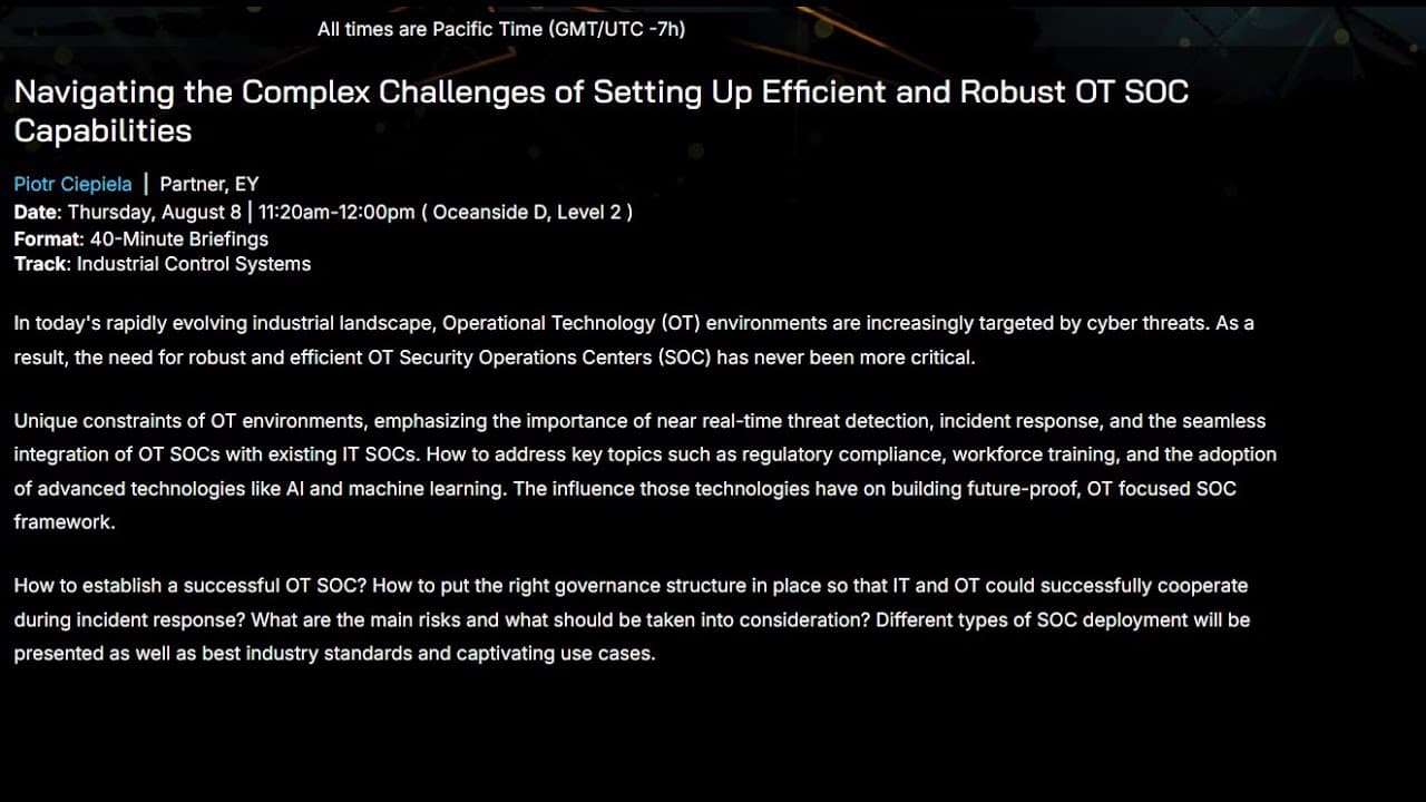 Navigating the Complex Challenges of Setting Up Efficient and Secure OT SOC Capabilities