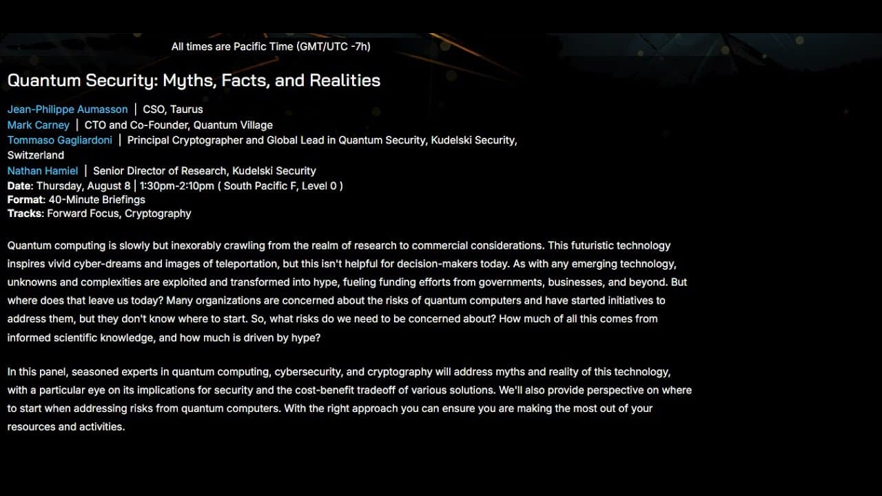 Quantum Security: Myths, Facts, and Realities