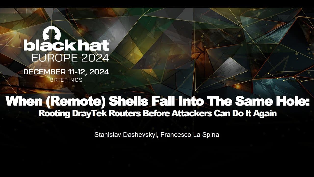 When (Remote) Shells Fall Into The Same Hole: Rooting DrayTek Routers Before Attackers Can Do It Again