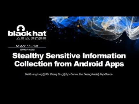 Stealthy Sensitive Information Collection from Android Apps