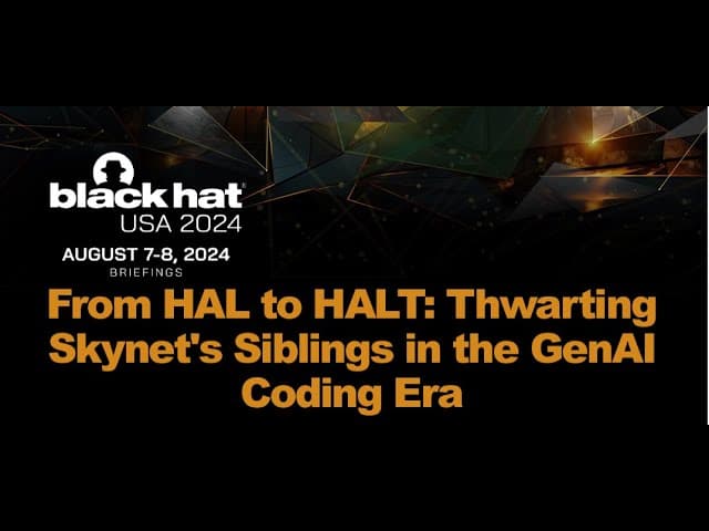 From HAL to HALT: Thwarting Skynet's Siblings in the GenAI Coding Era