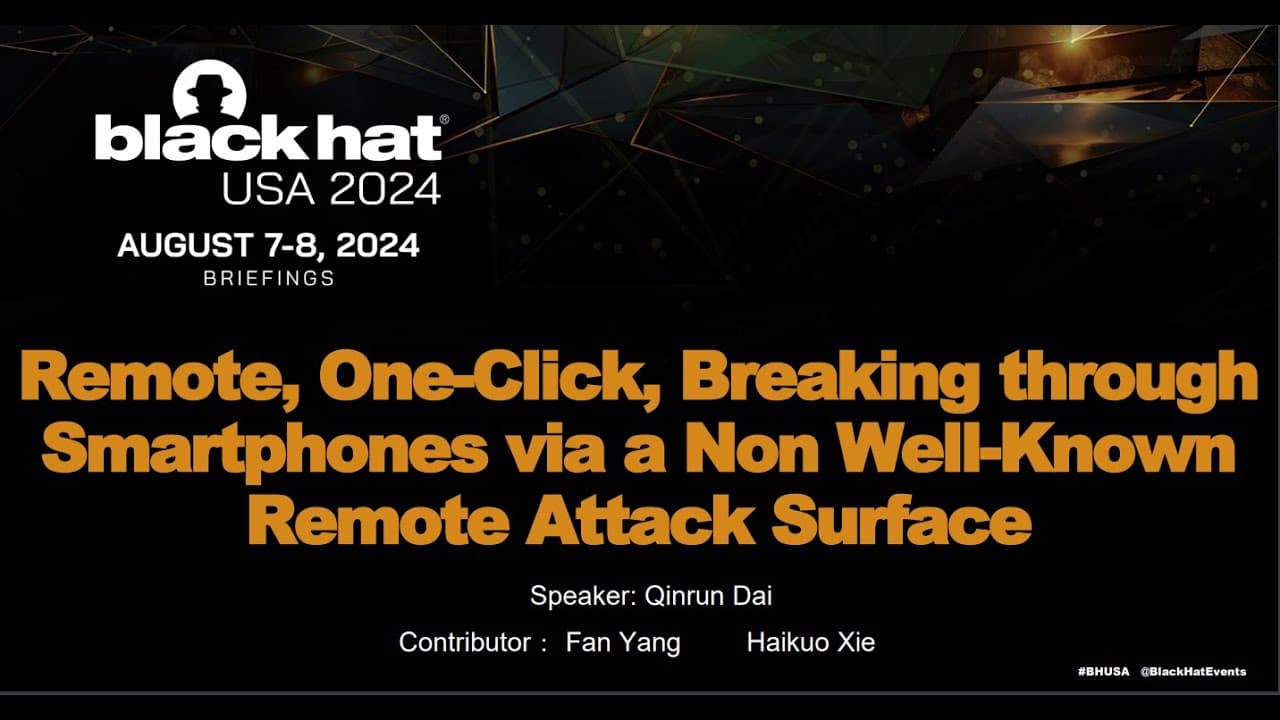 Remote, One-Click, Breaking through Smartphones via a Non Well-Known Remote Attack Surface