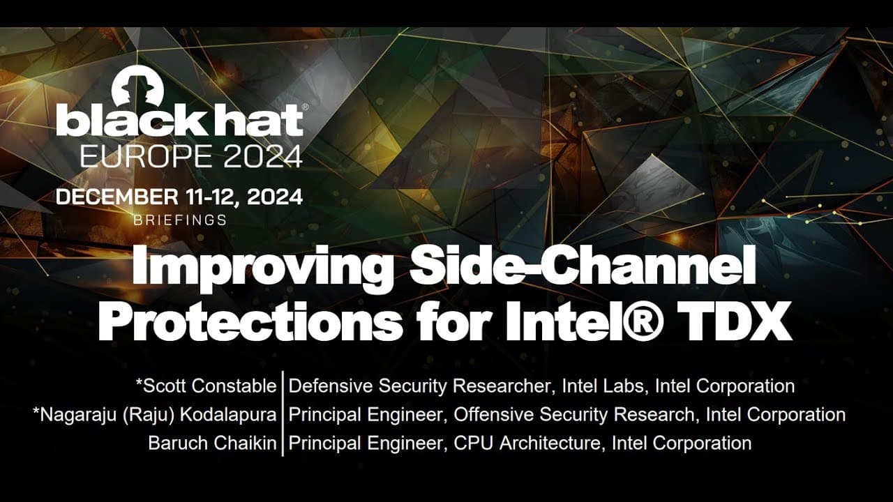 Improving Side-Channel Protections for Intel TDX