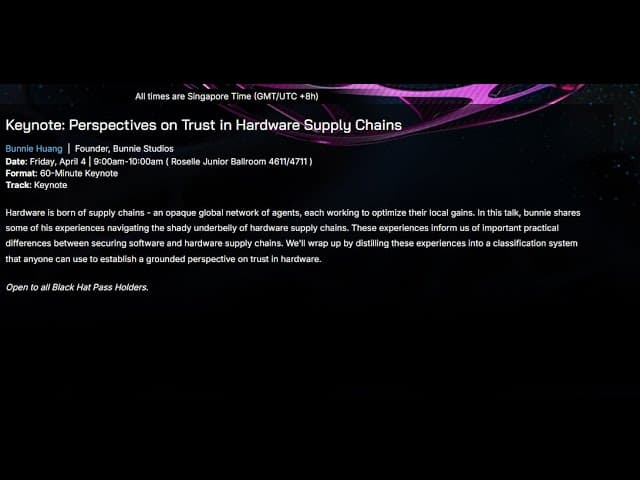 Keynote: Perspectives on Trust in Hardware Supply Chains