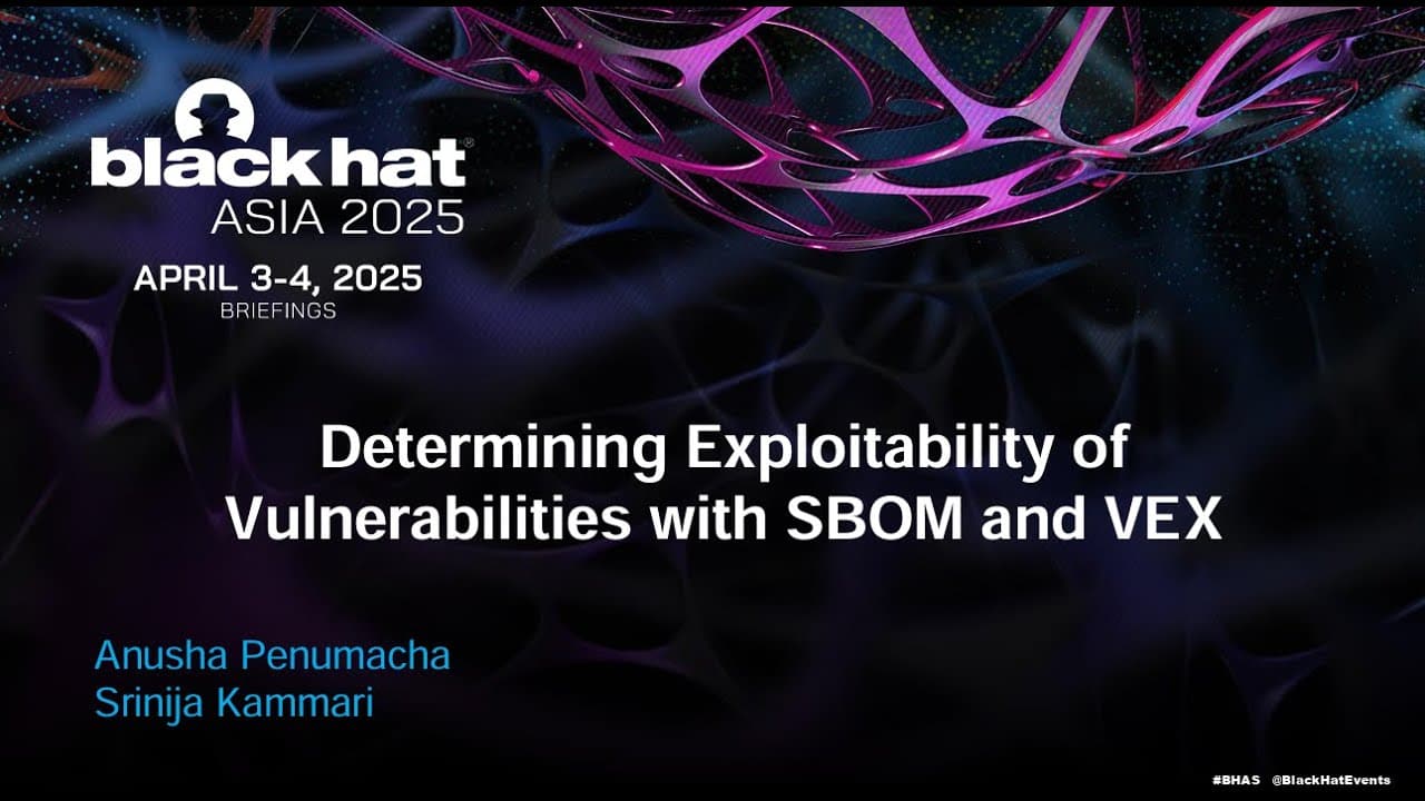 Determining Exploitability of Vulnerabilities with SBOM and VEX