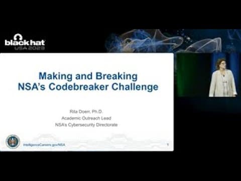 Making and Breaking NSA's Codebreaker Challenge