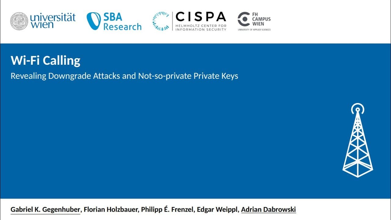 Wi-Fi Calling: Revealing Downgrade Attacks and Not-so-private Private Keys