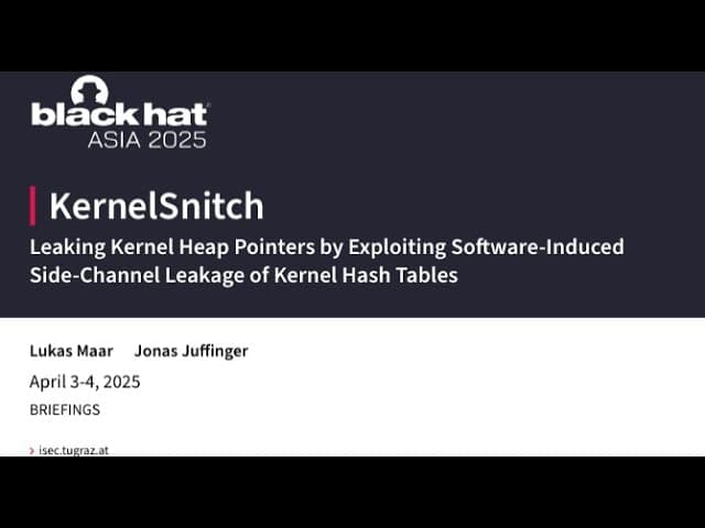 KernelSnitch: Leaking Kernel Heap Pointers by Exploiting Software-Induced Side-Channel Leakage
