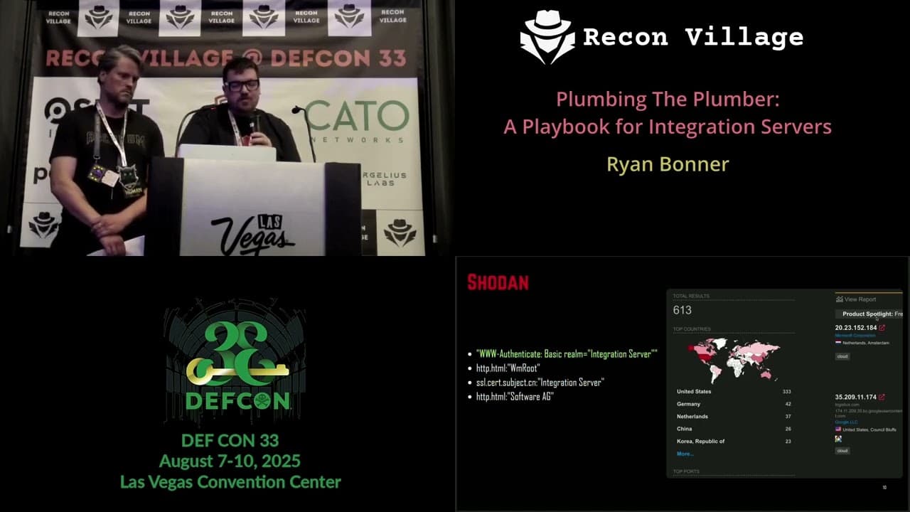 DEF CON 33 Recon Village - A Playbook for Integration Servers - Ryan Bonner, Guðmundur Karlsson